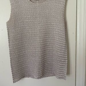 Very elegant blouse, size L, bone white.